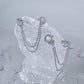 Moonstone Tassel Earrings，Fashion Ear Clip
