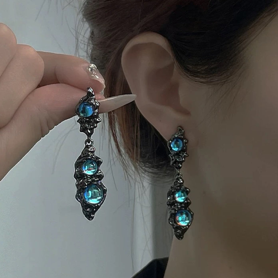 Zircon Earrings Two-color