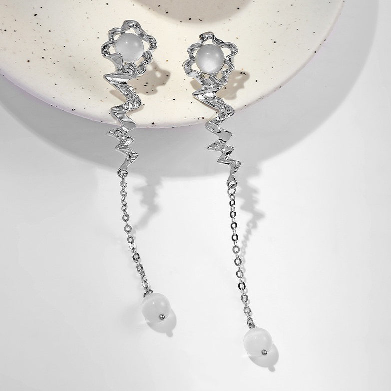 Moonstone Irregular Earrings