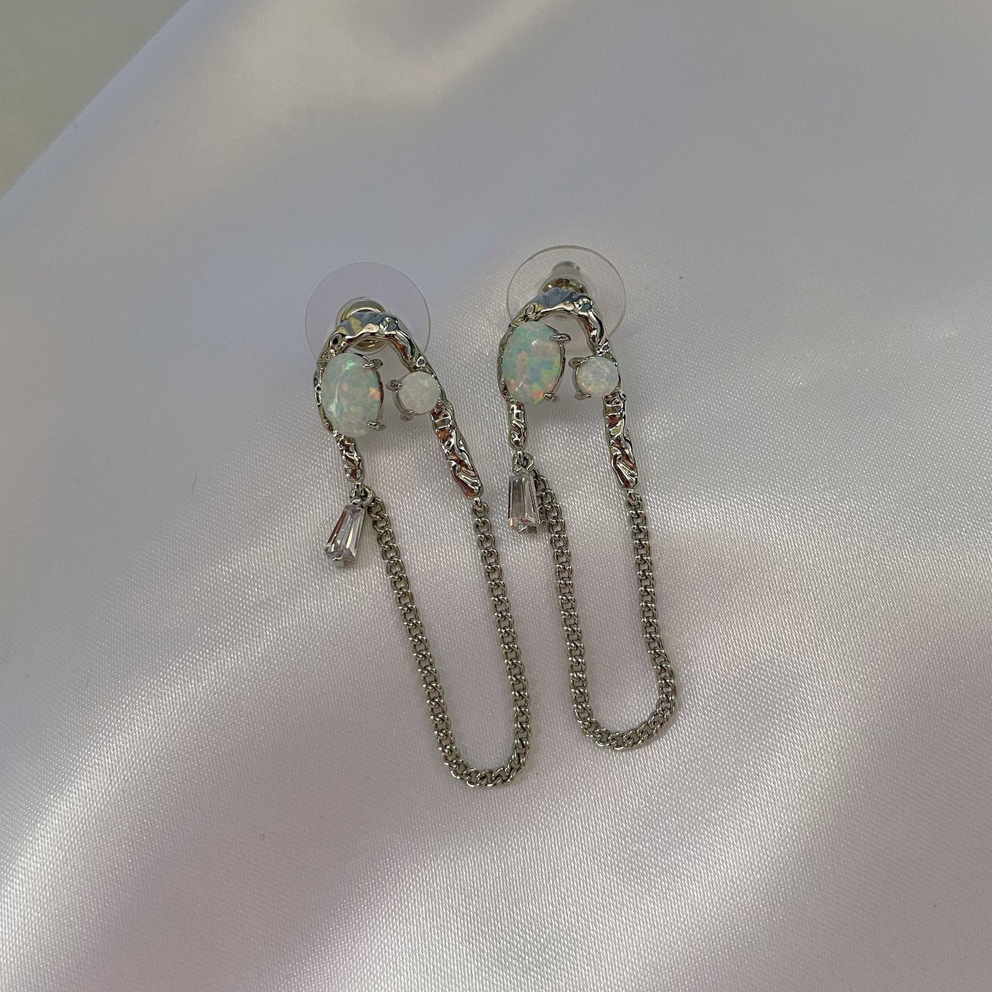 Opal Tassel Earrings