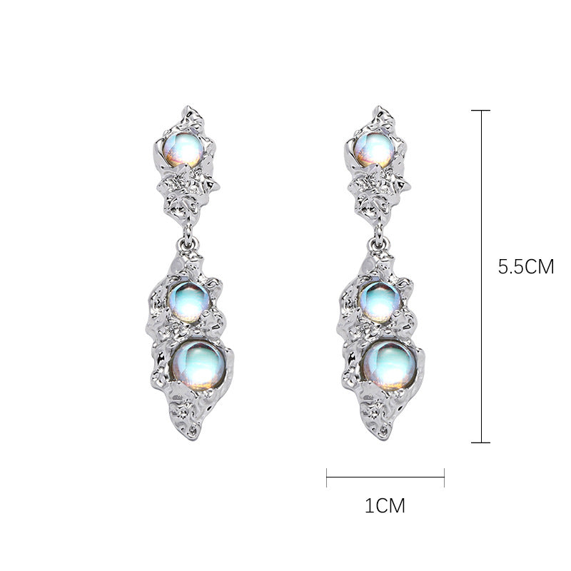 Zircon Earrings Two-color