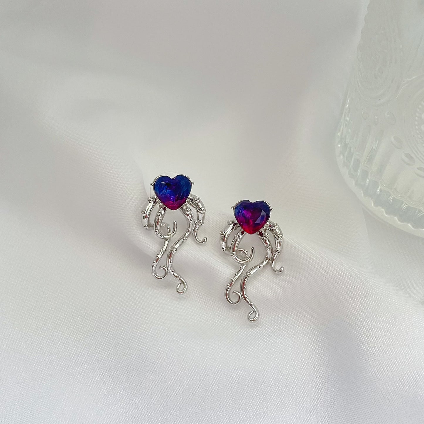 Purple Heart Zircon Earrings