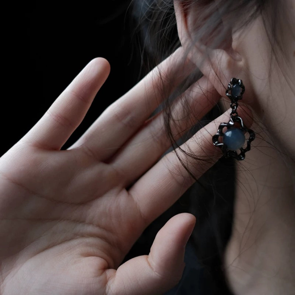 Moonstone Drop Earrings