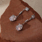 Pink Opal Tassel Earrings