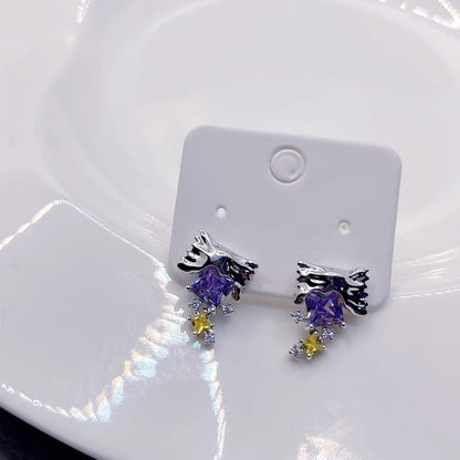 Candy Zircon Earrings, Y2K Fashion Girl Style