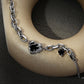 Heart Zircon Bracelet, Red and Black Couple Bracelet