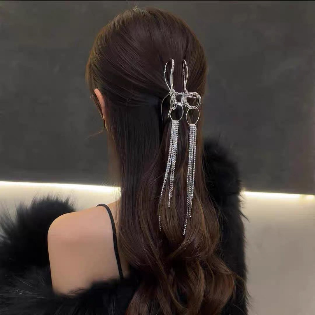 Ribbon Fringe French Barrette