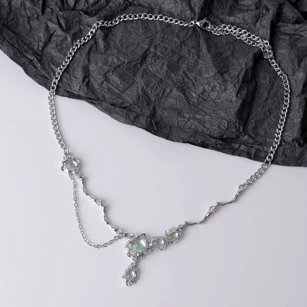 Zircon Irregular Splicing Necklace