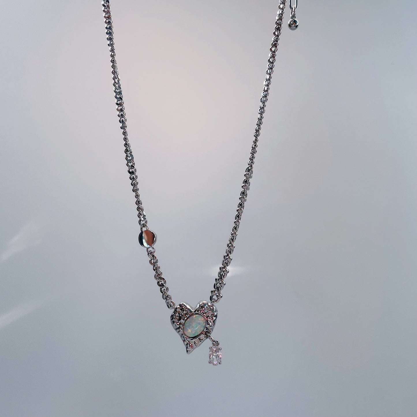 Opal Heart Necklace