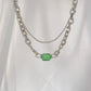 Switchable Tri-Color Gemstone Necklace