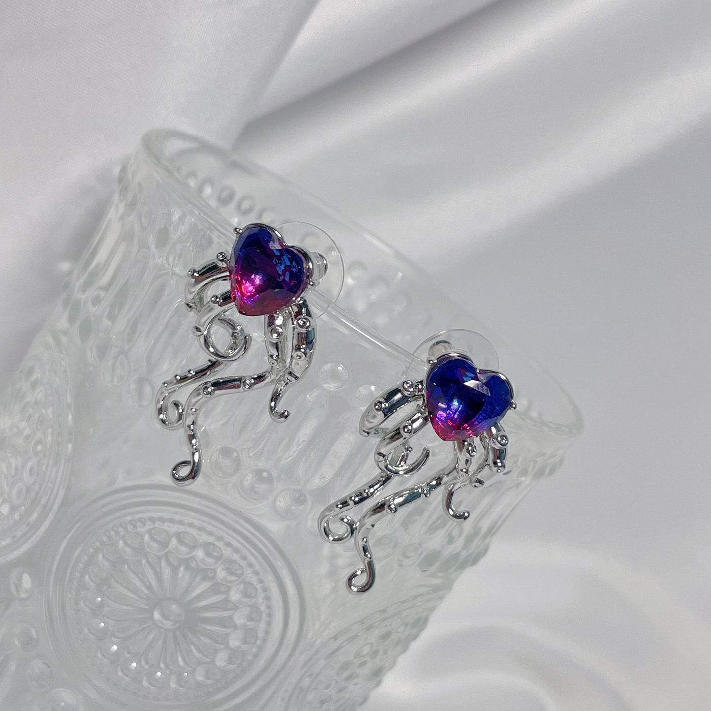 Purple Heart Zircon Earrings