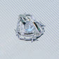 Blue Ice Rock Heart Cutout Ring，Blue Ice Rock Heart Cutout Set