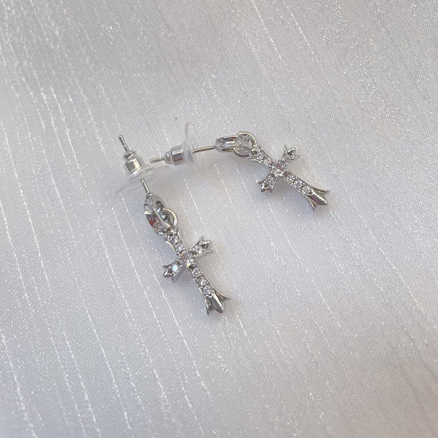 Cross Zircon Earrings