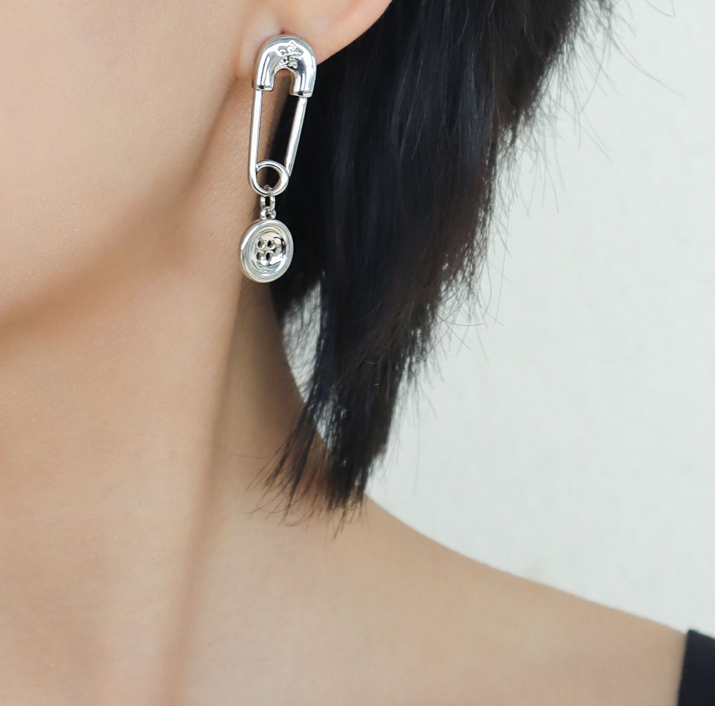 Asymmetric Pin Earrings