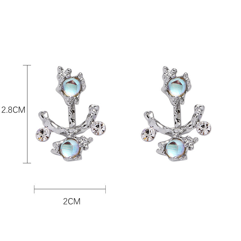 Zircon Earrings，Dual Purpose Earrings