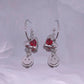 Heart Zircon Smiley Earrings