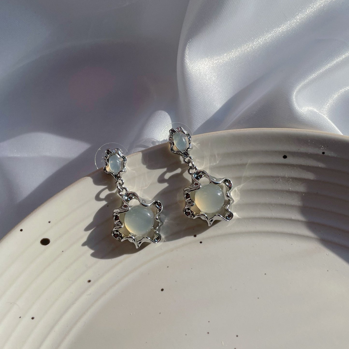 Moonstone Drop Earrings