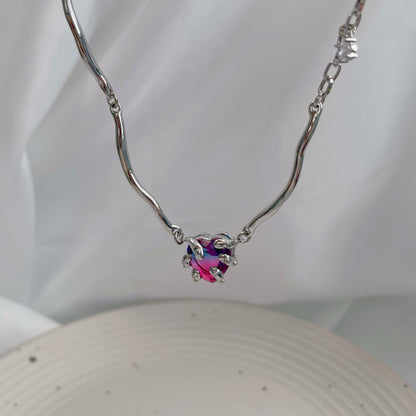 Purple Heart Zircon Necklace