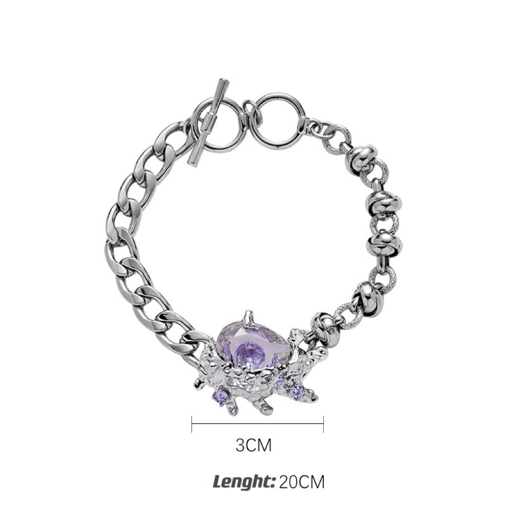 Purple Zircon Bracelet