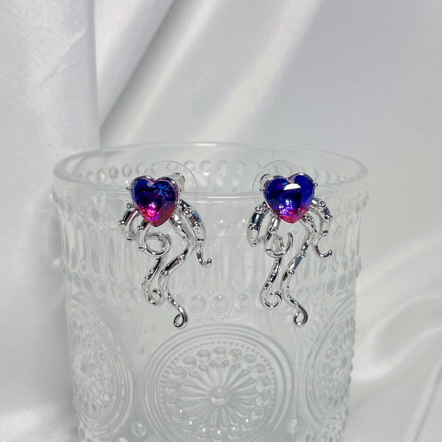 Purple Heart Zircon Earrings