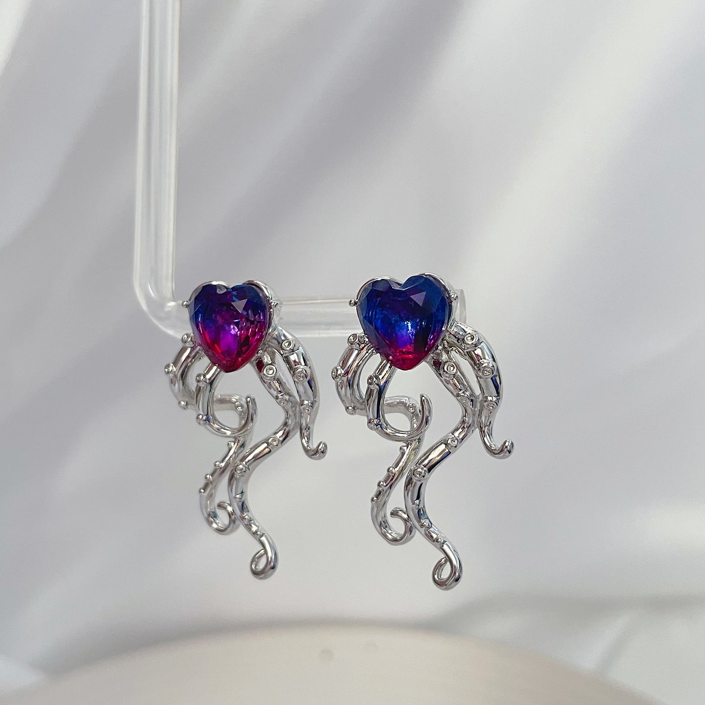 Purple Heart Zircon Earrings