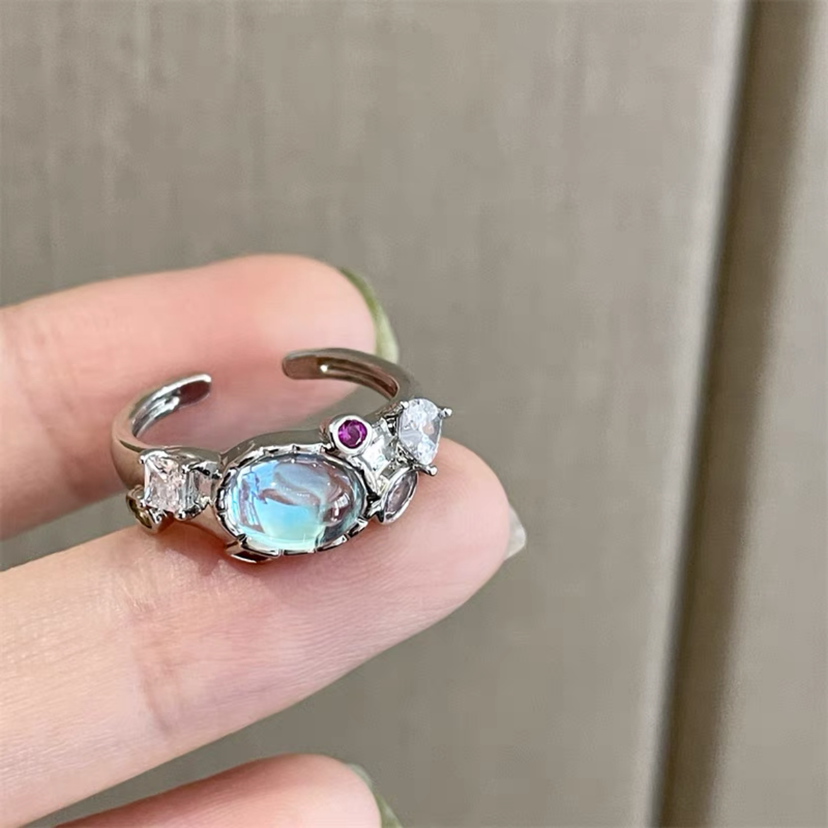 Lava Moonstone Ring