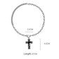 Cross Necklace, Metal Lava Clavicle Chain