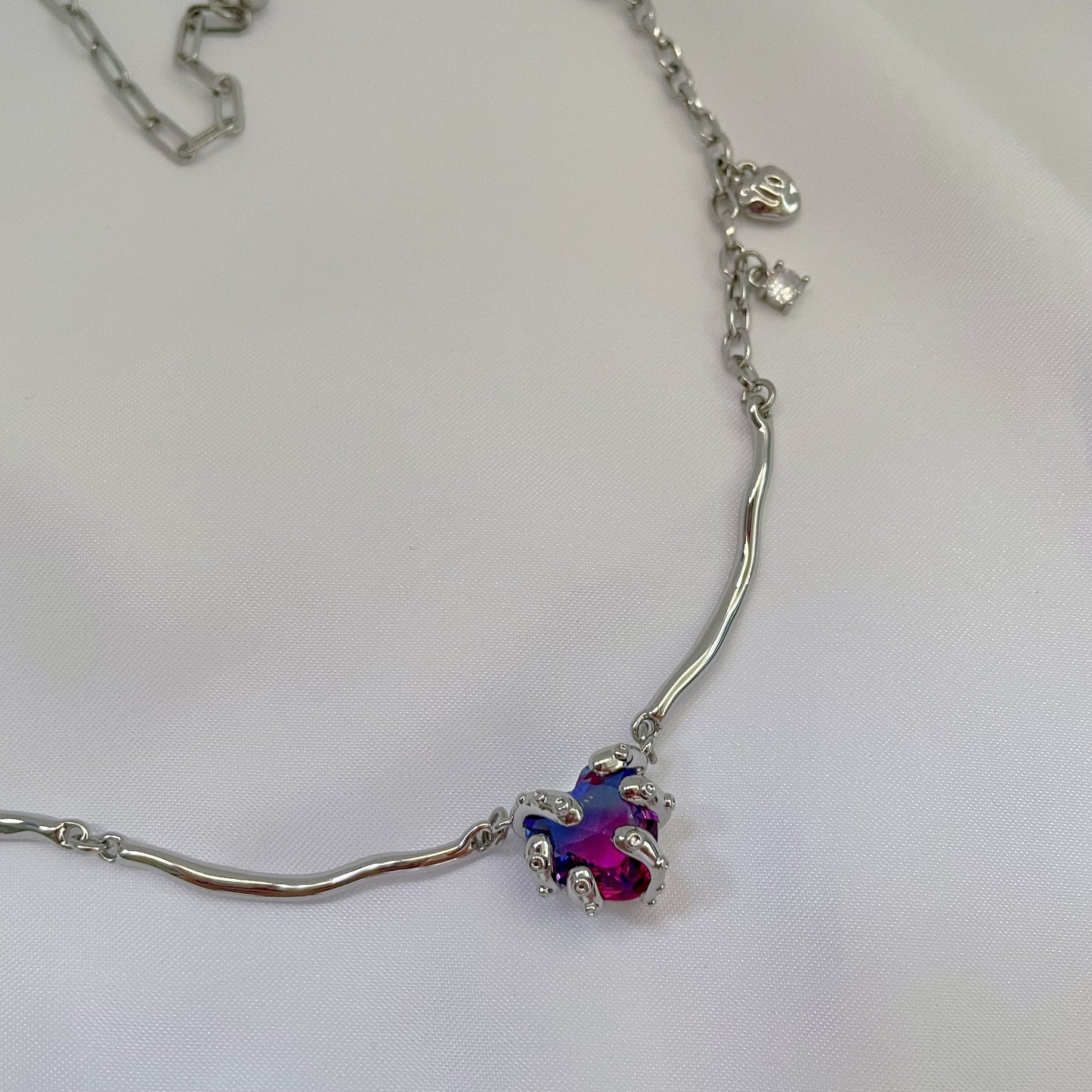 Purple Heart Zircon Necklace