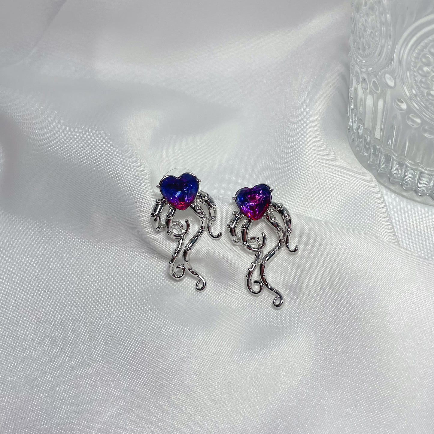 Purple Heart Zircon Earrings