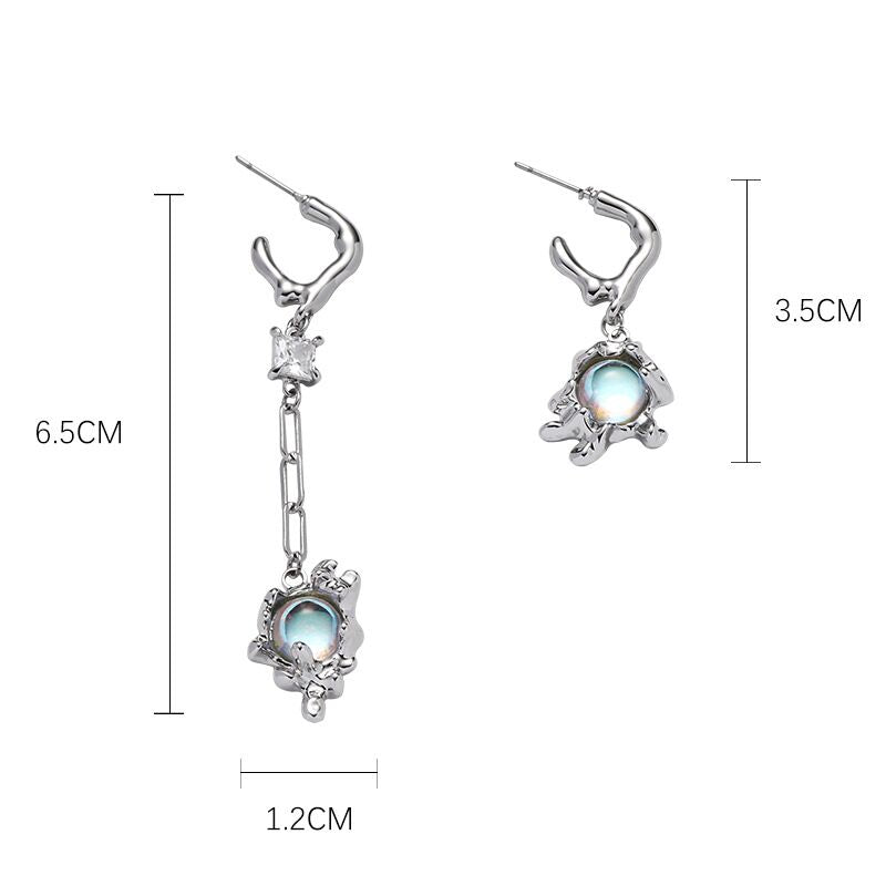 Zircon Irregular Earrings